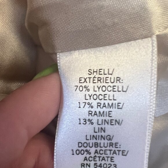 Banana Republic Lyocell Blend Peplum Blazer 0 - Picture 9 of 10